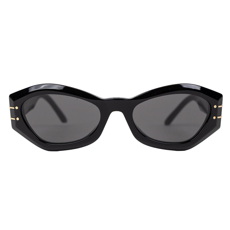 Dior Black Cat Eye Logo Sunglasses