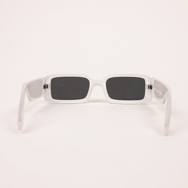 Dolce & Gabbana White Black Side Logo Sunglasses