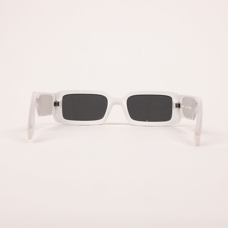 Dolce & Gabbana White Black Side Logo Sunglasses