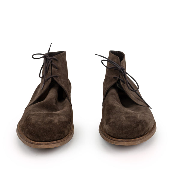 Edward Green Brown Shanklin Suede Booties Size 45