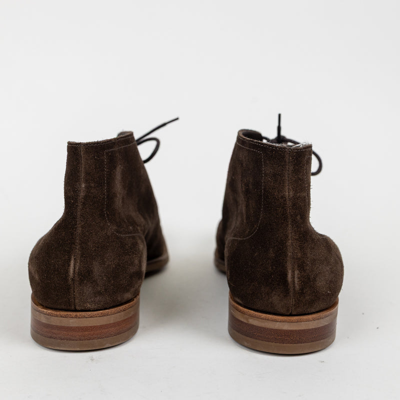 Edward Green Brown Shanklin Suede Booties Size 45