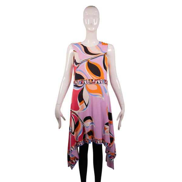 Emilio Pucci Multicolor Flared Hem Dress Size 10