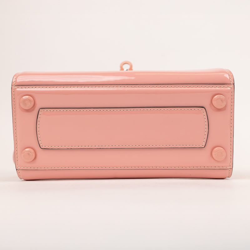 Salvatore Ferragamo Boxy Patent Pink Bag