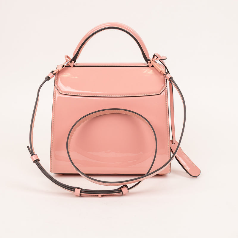 Salvatore Ferragamo Boxy Patent Pink Bag