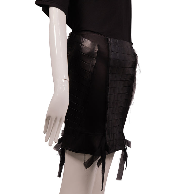 Givenchy Black Gray Graffiti Mini Skirt Size 38