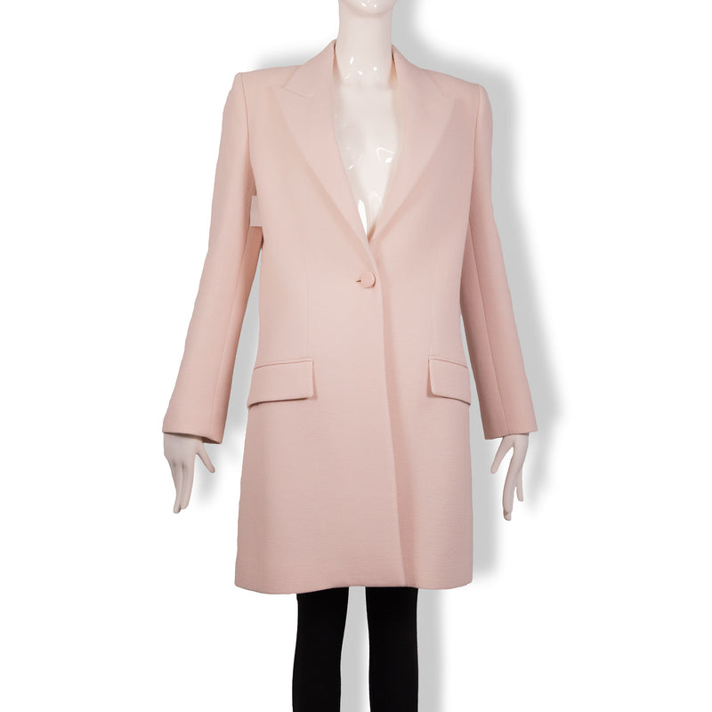 Givenchy Blush Pink One-Button Coat Size 38