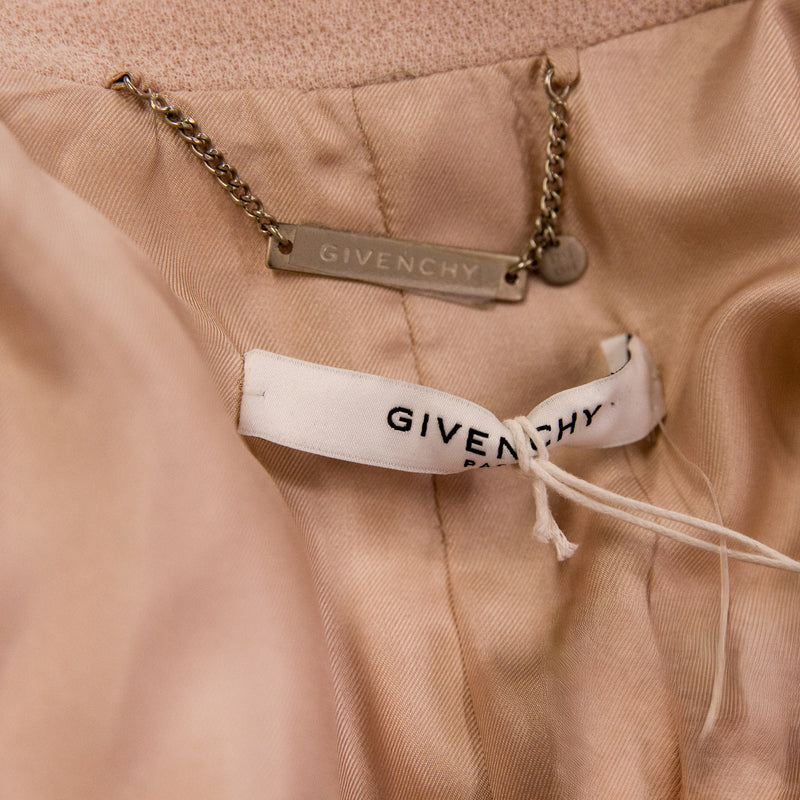 Givenchy Blush Pink One-Button Coat Size 38