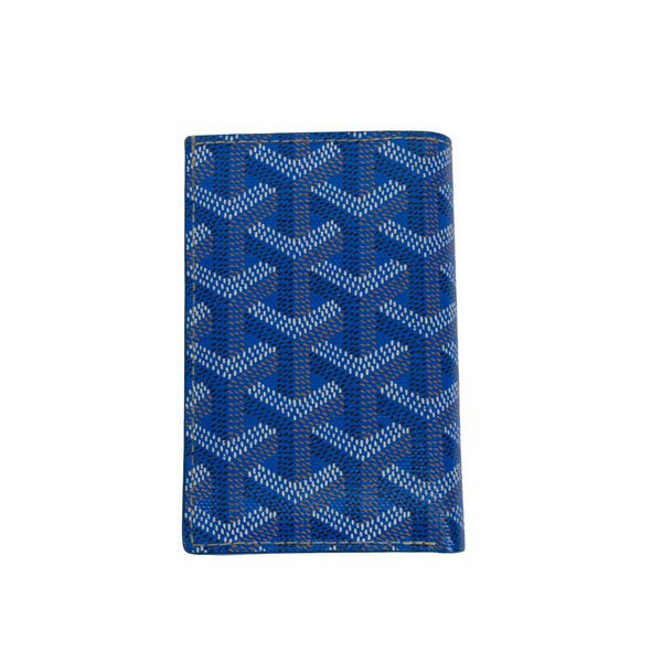 Goyard Blue Goyardine Saint Pierre Wallet