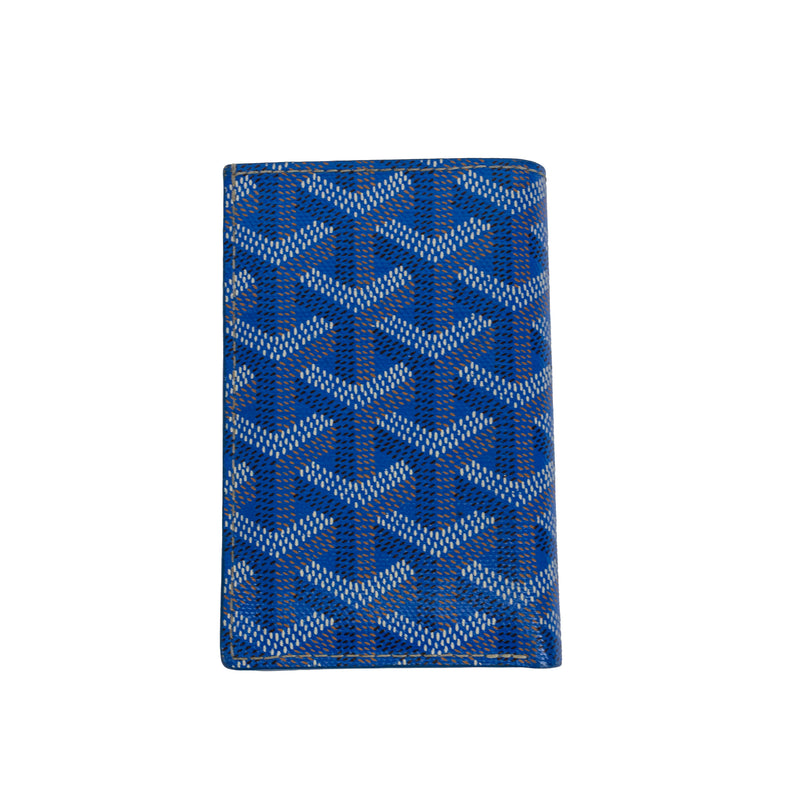 Goyard Blue Goyardine Saint Pierre Wallet