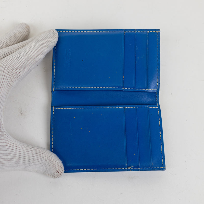 Goyard Blue Goyardine Saint Pierre Wallet