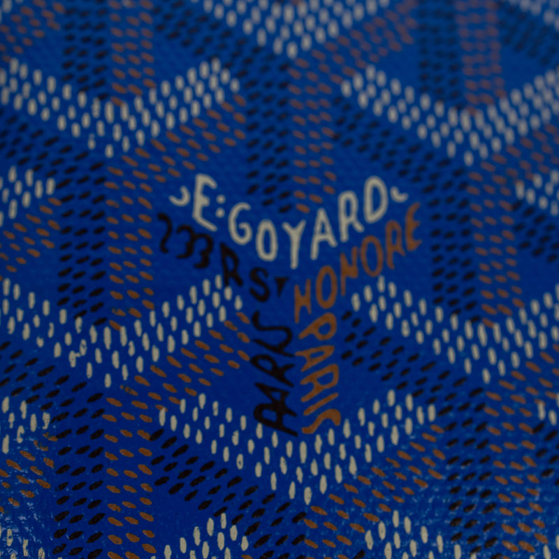 Goyard Blue Goyardine Saint Pierre Wallet