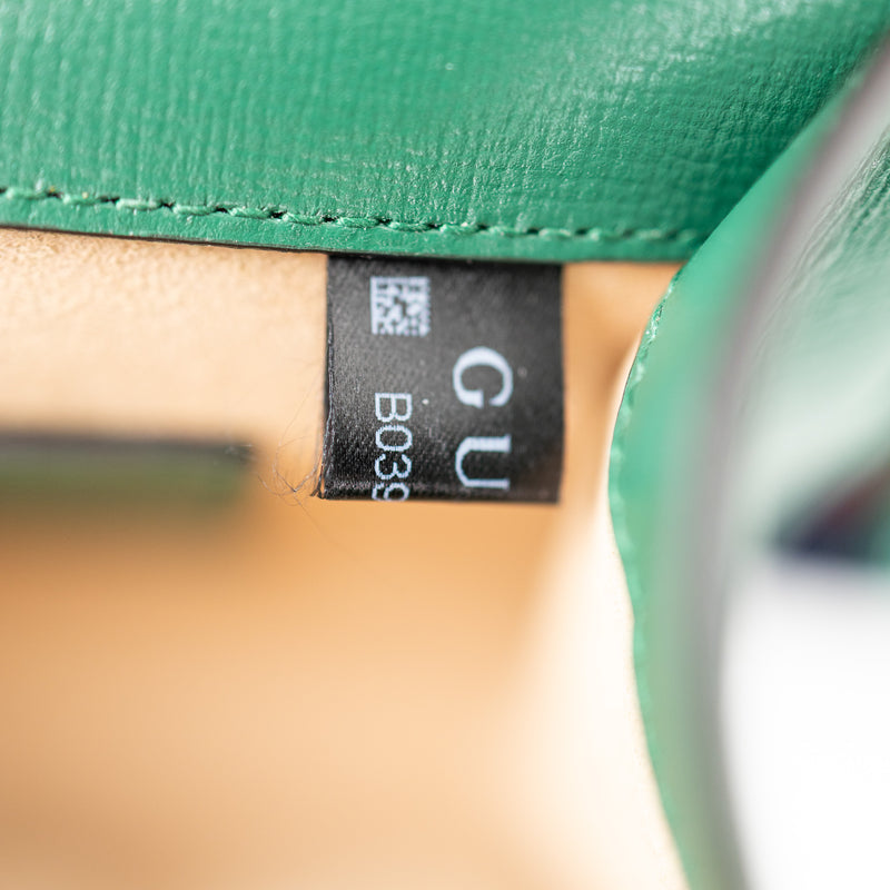 Gucci Green Monochrome Leather Azalea 1955 Horsebit Shoulder Bag