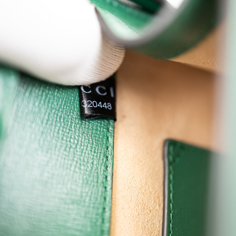 Gucci Green Monochrome Leather Azalea 1955 Horsebit Shoulder Bag