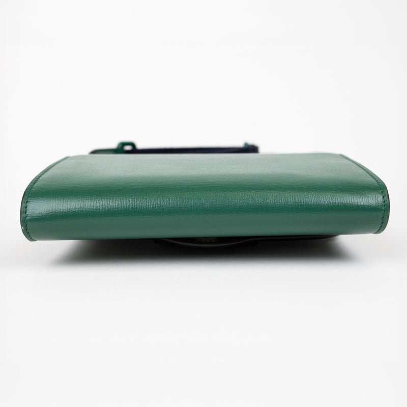 Gucci Green Monochrome Leather Azalea 1955 Horsebit Shoulder Bag