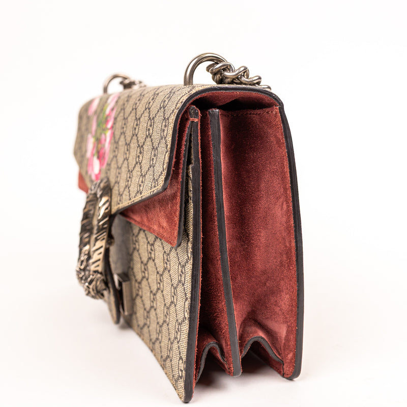 Gucci Brown Flroal Supreme Dionysus Floral Small Handbag