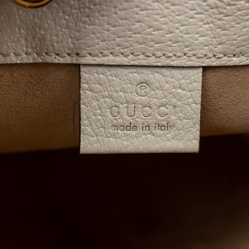 Gucci Brown GG Supreme Mini Drawstring Bag with Red and Blue Web Stripe