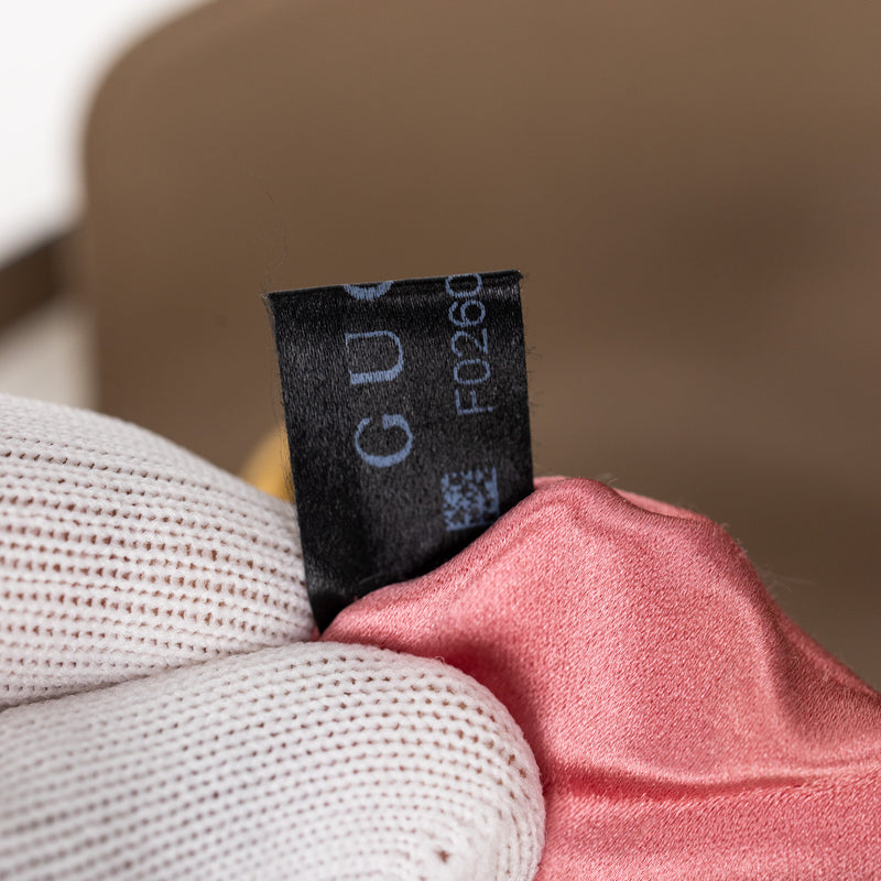 Gucci Tan Brown Velvet Chevron Marmont Shoulder Bag Small