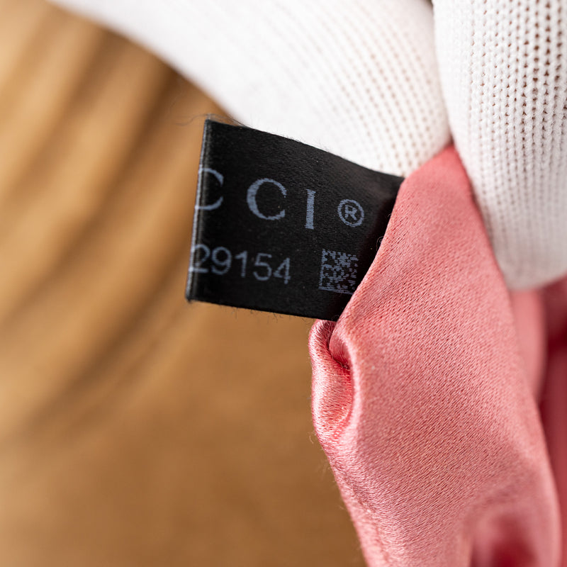 Gucci Tan Brown Velvet Chevron Marmont Shoulder Bag Small