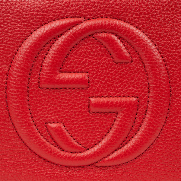 Gucci Soho Red Leather GG Tassel Crossbody Bag