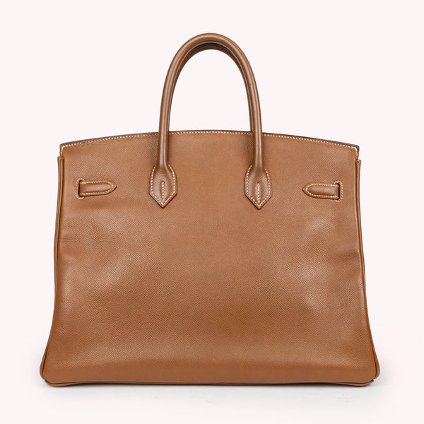 Hermes Gold Togo Leather Birkin 35cm Bag GHW