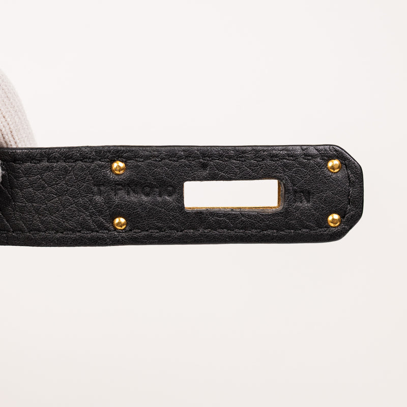 Hermes Black Noir Togo Leather Kelly 32cm Handbag