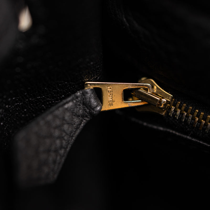 Hermes Black Noir Togo Leather Kelly 32cm Handbag