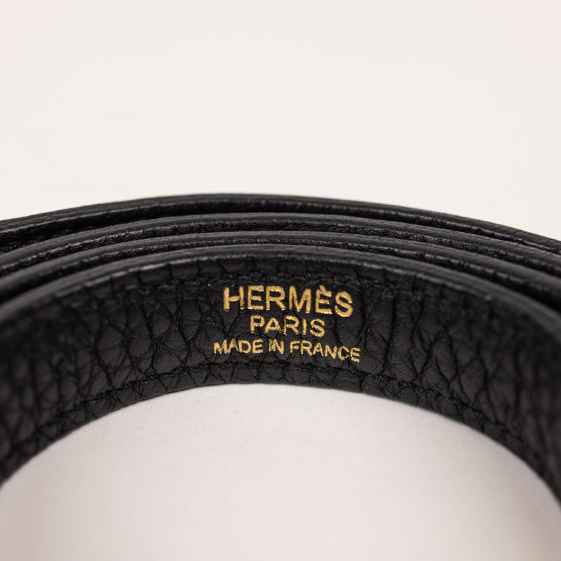 Hermes Black Noir Togo Leather Kelly 32cm Handbag