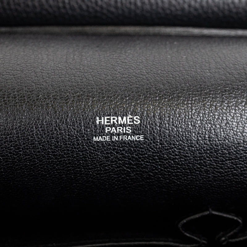 Hermès Black Clemence Jypsière 31cm Palladium Hardware