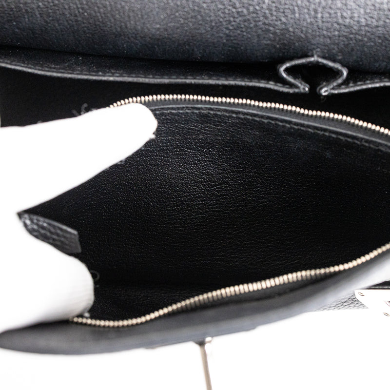 Hermès Black Clemence Jypsière 31cm Palladium Hardware