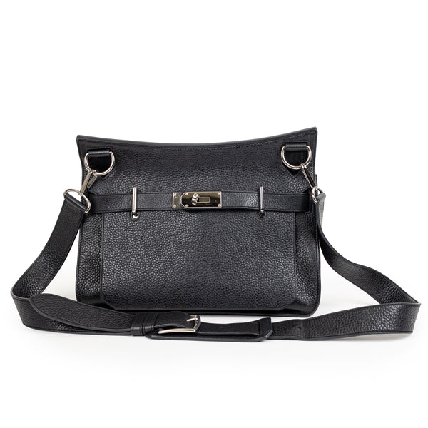 Hermès Black Clemence Jypsière 31cm Palladium Hardware