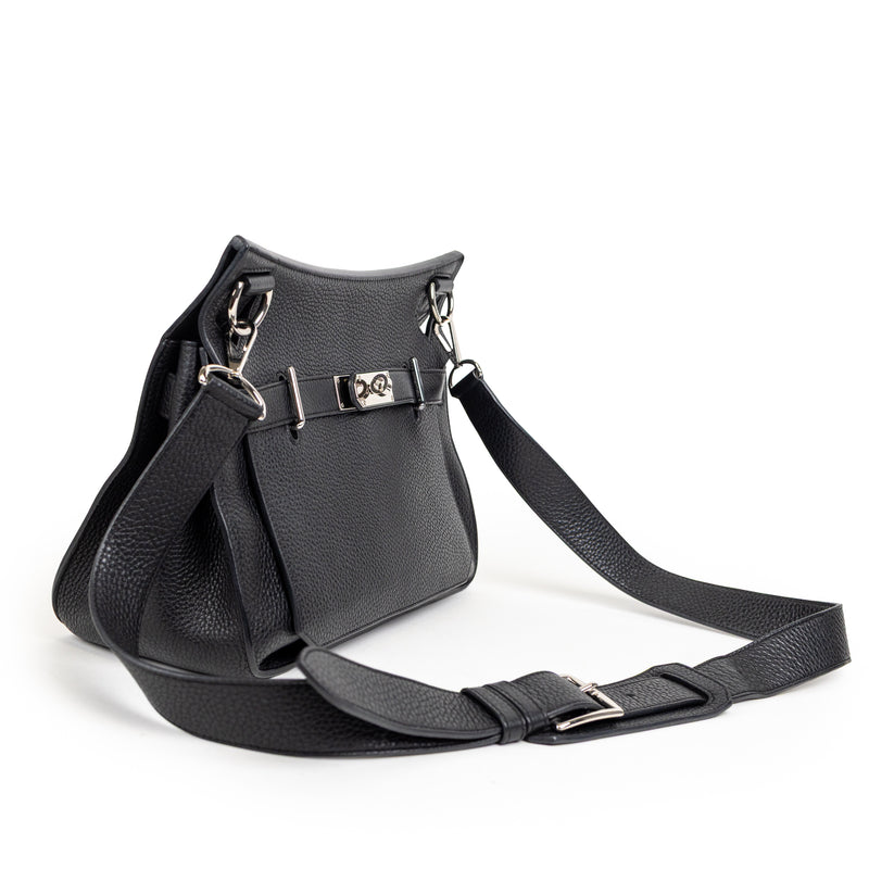 Hermès Black Clemence Jypsière 31cm Palladium Hardware