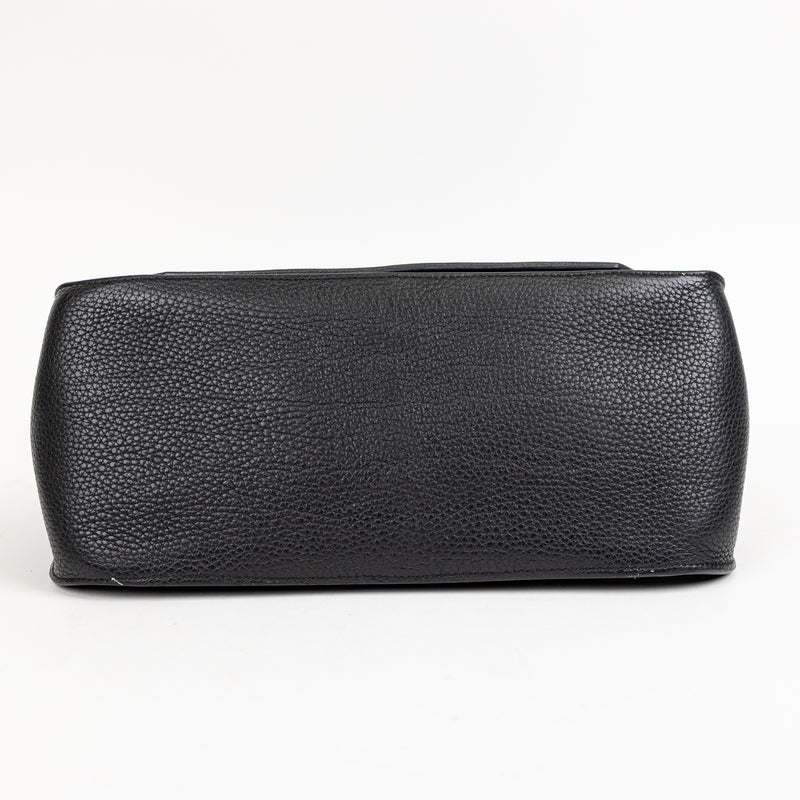 Hermès Black Clemence Jypsière 31cm Palladium Hardware