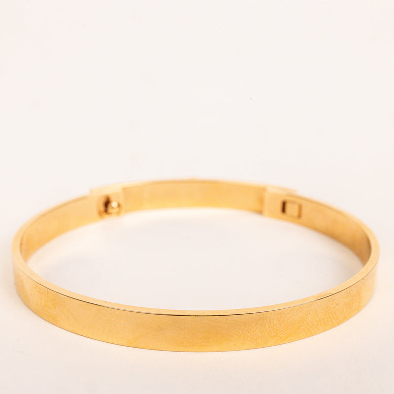 Hermes 18K Rose Gold Collier de Chien Stud Bracelet