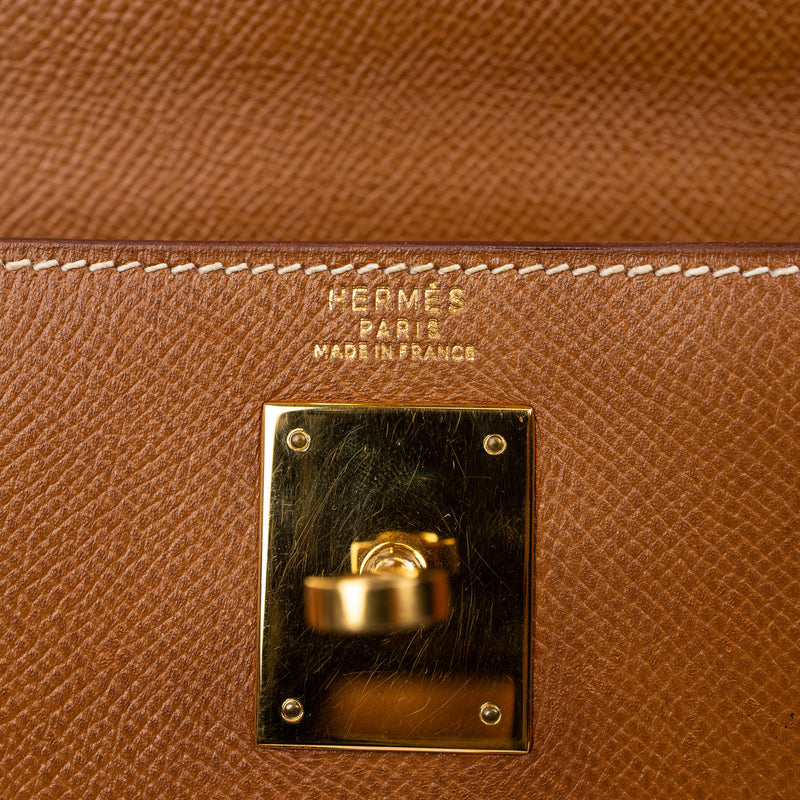 Hermès Kelly 32 Gold Leather with Gold Hardware