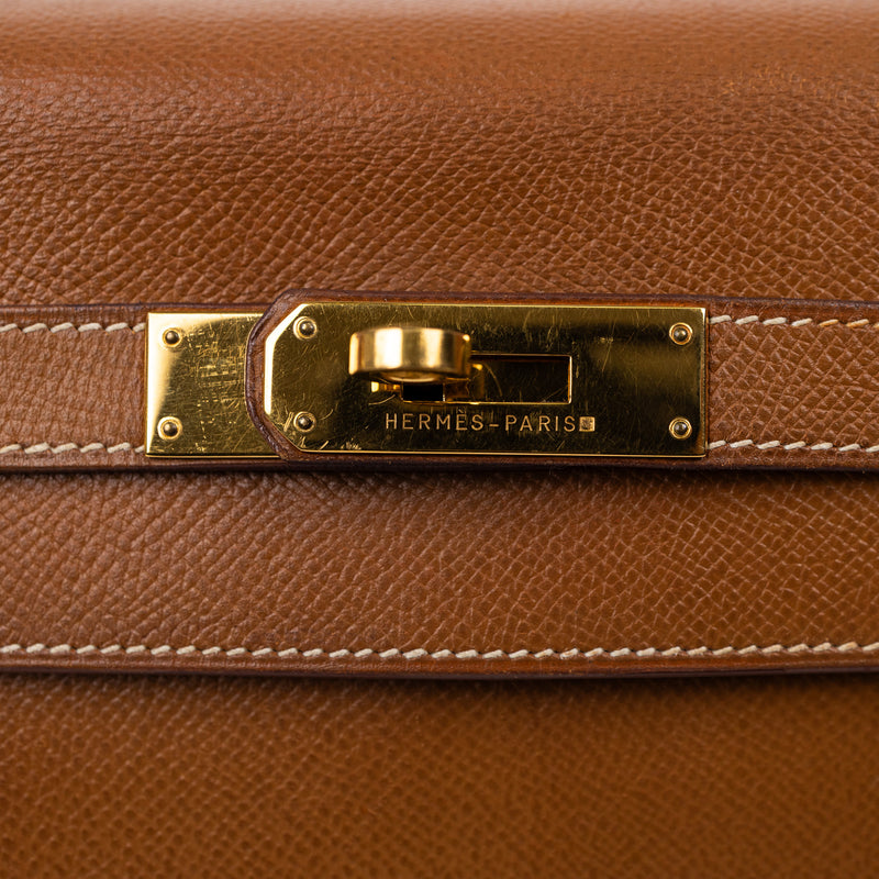 Hermès Kelly 32 Gold Leather with Gold Hardware