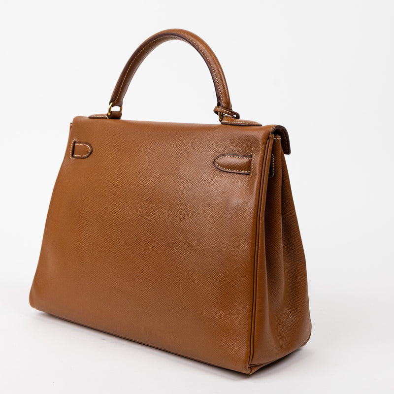 Hermès Kelly 32 Gold Leather with Gold Hardware