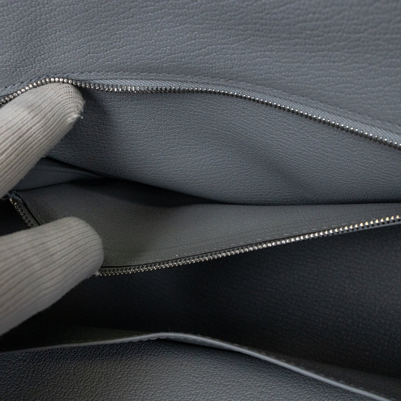 Hermes Gray Gris Patine Togo Leather Birkin 30cm Bag Palladium Hardware