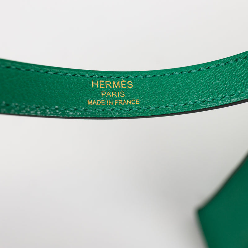 Hermes Bamboo Green Chevre Kelly Elan Shoulder Bag