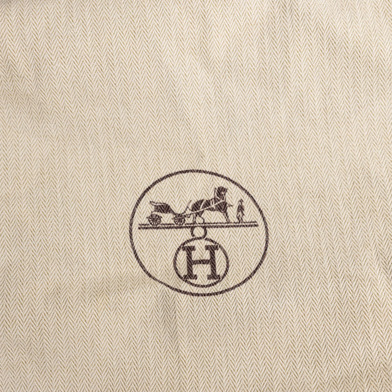 Hermes Brown Clemence Leather Haut à Courroies HAC 50 cm SHW