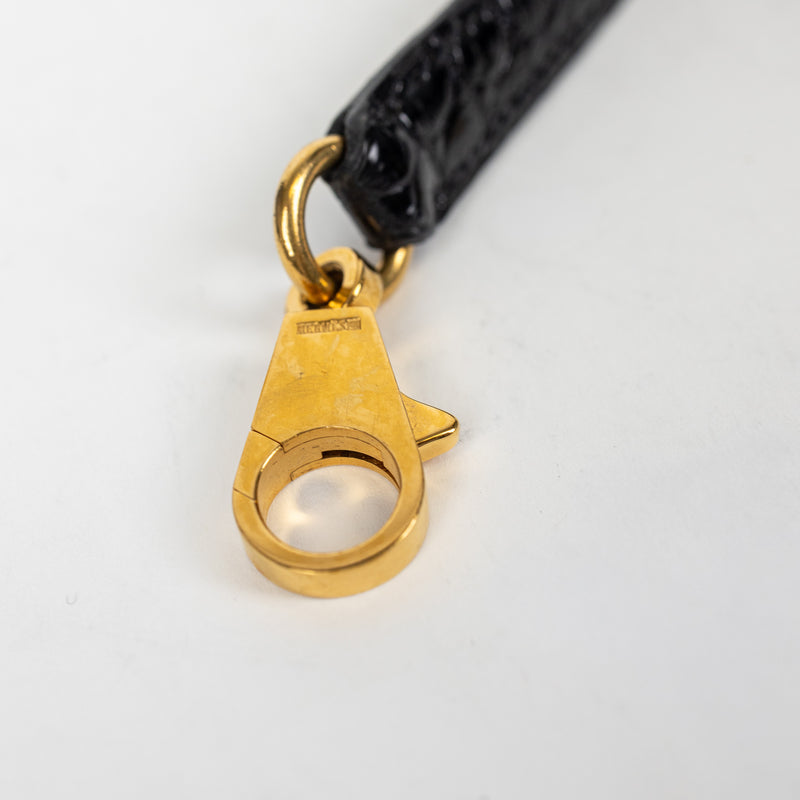 Hermès Black Crocodile Kelly 32cm GHW