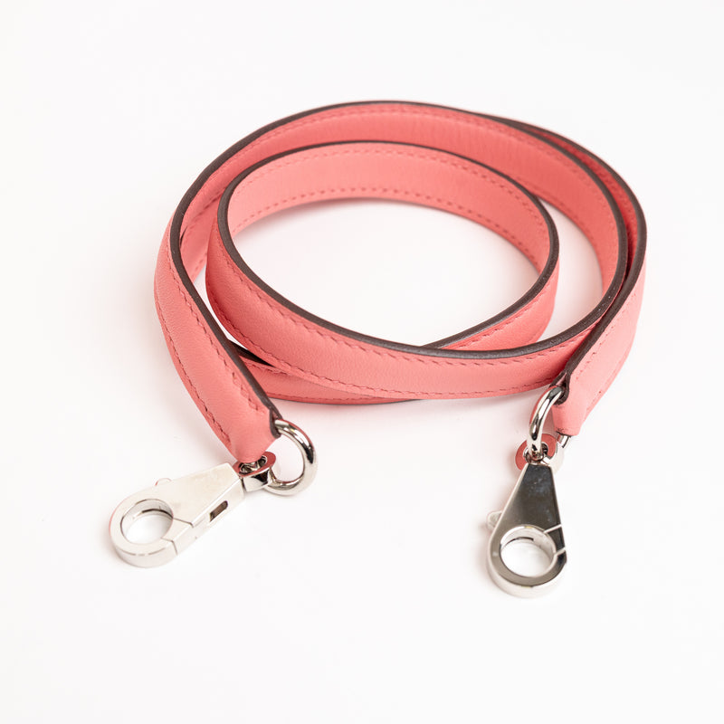 Hermes Pink Rose Azalee Swift Leather Kelly 25 cm Palladium Hardware