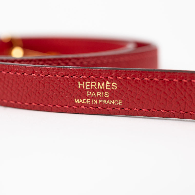 Hermès Kelly Sellier 28 in Rouge Epsom Leather with Gold Hardware