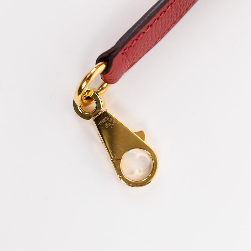 Hermès Kelly Sellier 28 in Rouge Epsom Leather with Gold Hardware