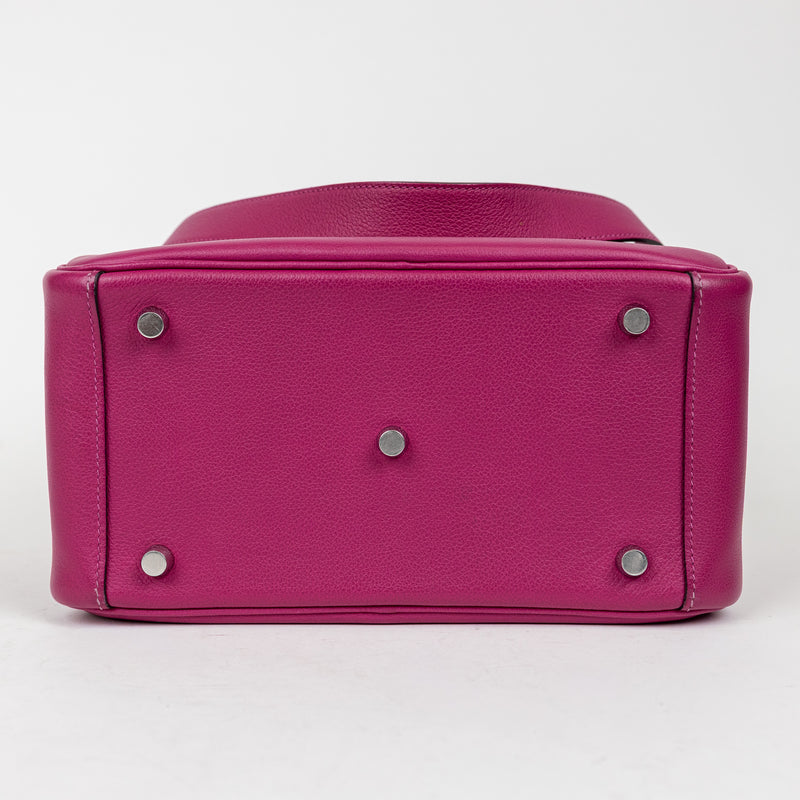 Hermes Rose Pourpre Swift Leather Lindy 26cm Bag SHW