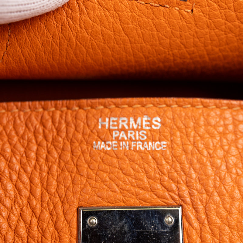 Hermes Orange Togo Leather Birkin 35 cm Gold Hardware