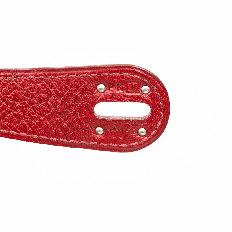 Hermès Lindy 30 in Rouge Clemence Leather with Palladium Hardware