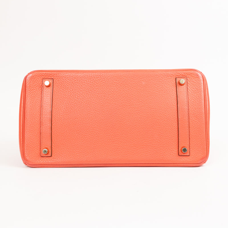 Hermès Coral Togo Leather Birkin 35 cm Gold Hardware