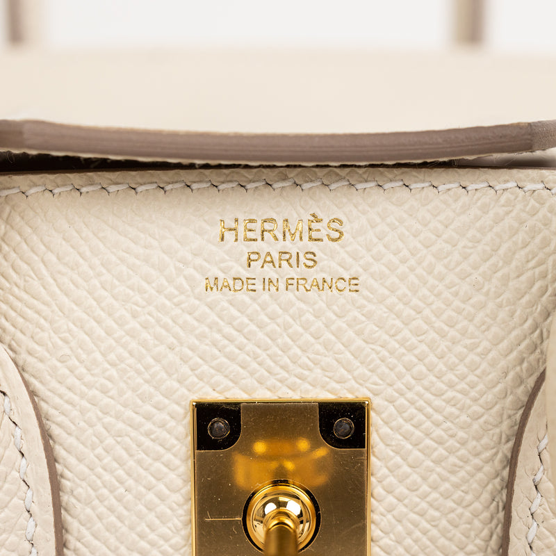 Hermès Craie Epsom Leather Birkin 25 cm Gold Hardware