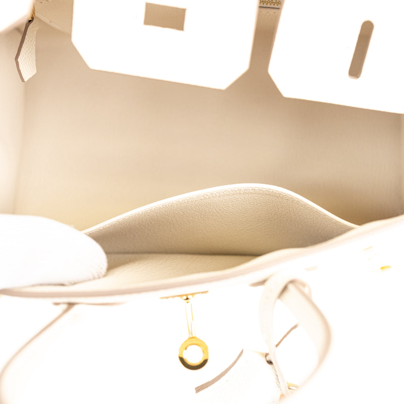 Hermès Craie Epsom Leather Birkin 25 cm Gold Hardware
