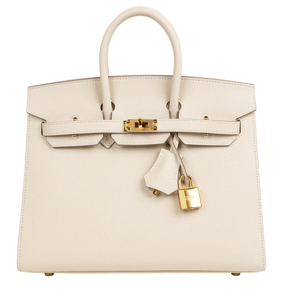 Hermès Craie Epsom Leather Birkin 25 cm Gold Hardware